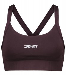 Reebok X Victoria Beckham Black Logo Sports Bra