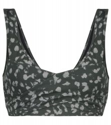 Delta snake-print sports bra in silver - Varley