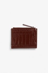 Monki cloud faux croc card holder case in off white